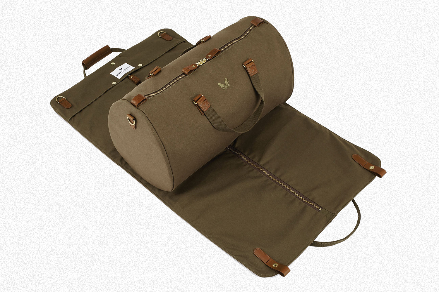 The Bennett Winch Suit Carrier Holdall in olive