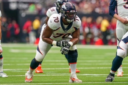 Denver Broncos offensive tackle Ja'Wuan James