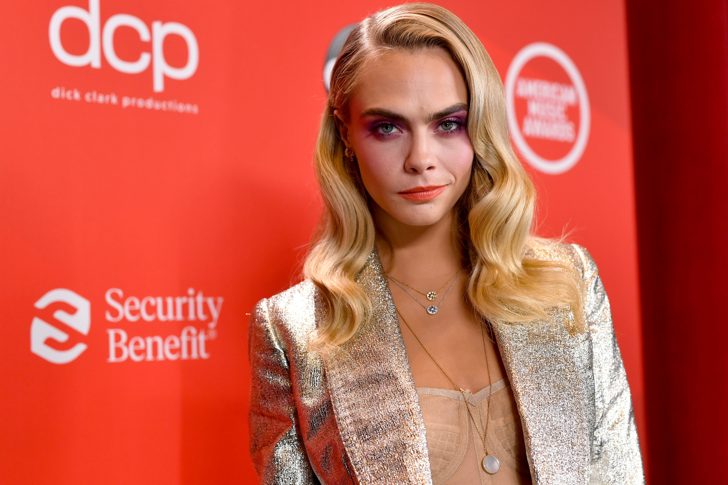Cara Delevingne attends the 2020 American Music Awards at Microsoft Theater on November 22, 2020 in Los Angeles, California