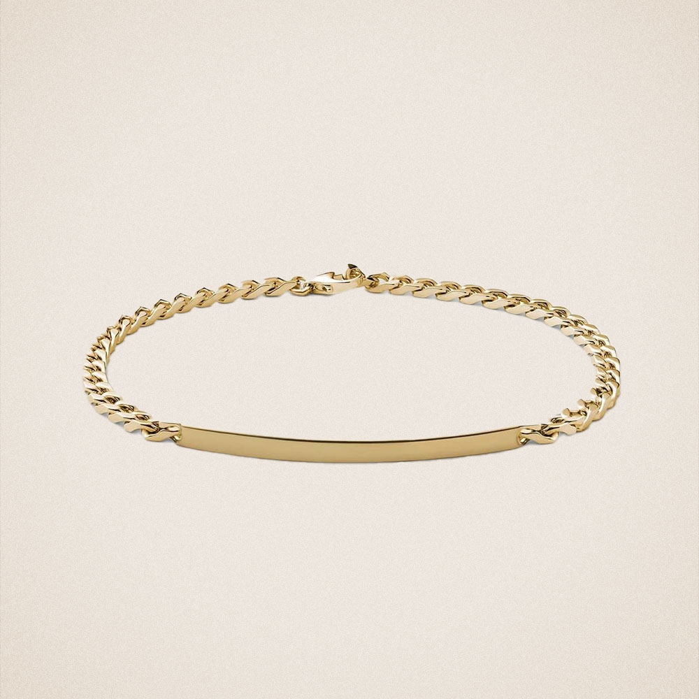 Miansai 3mm ID Chain Bracelet in Gold Vermeil