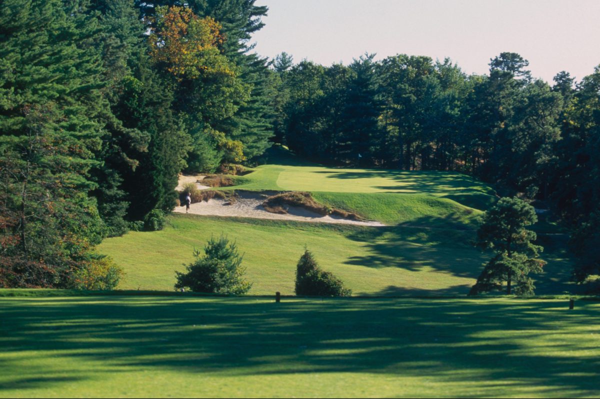 A shot of the course at Pine Valley Golf Club