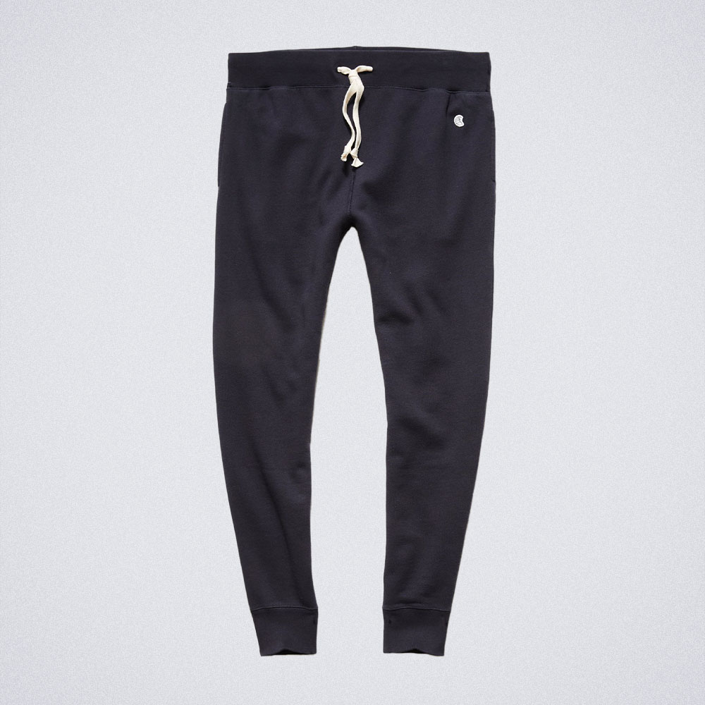 Todd Snyder Midweight Slim Jogger Pant in Original Navy
