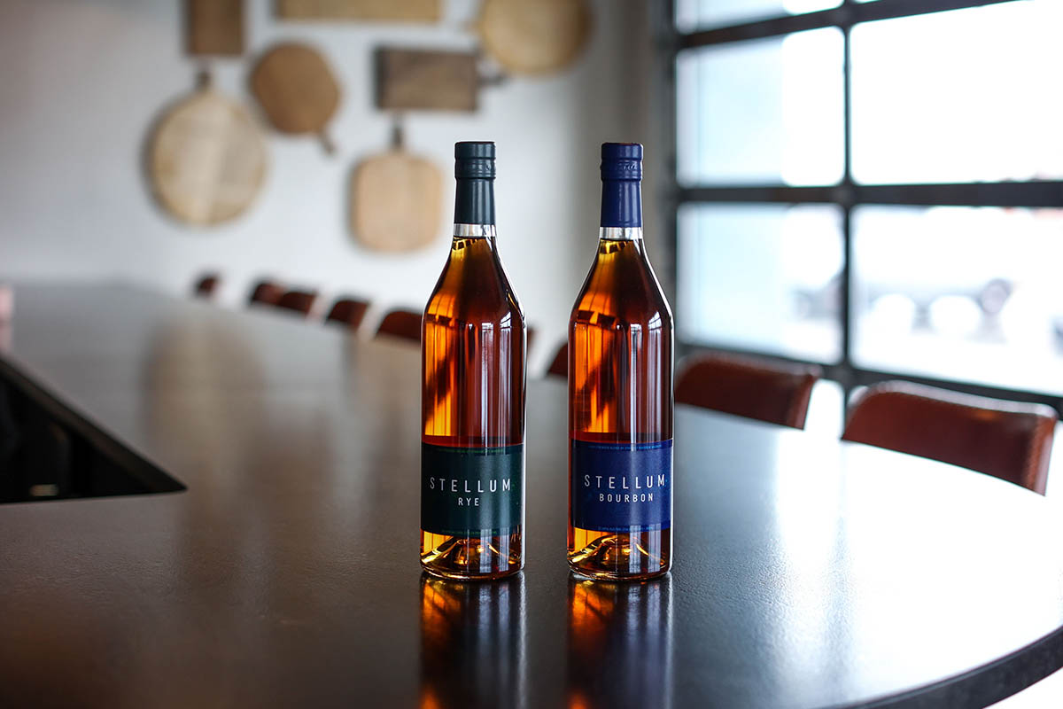 The two new bottles of Stellum, from Barrell Craft Spirits