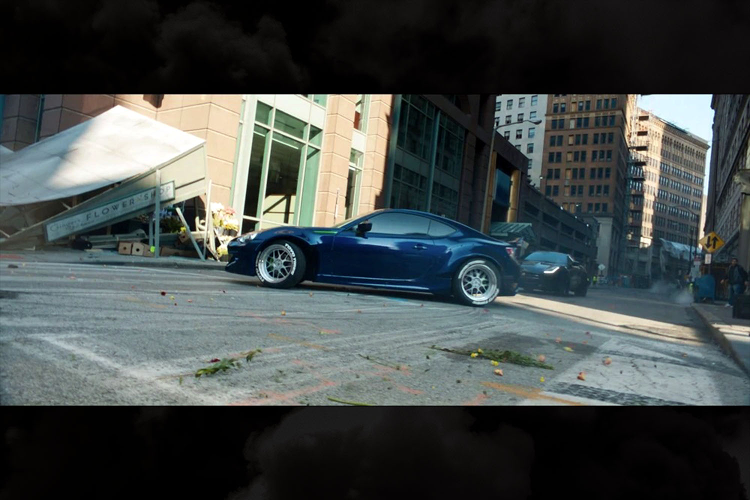 A blue 2017 Subaru BRZ driven by Little Nobody (Scott Eastwood) in The Fate of the Furious. Not an especially memorable car.