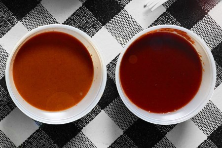 Two types of BBQ sauce