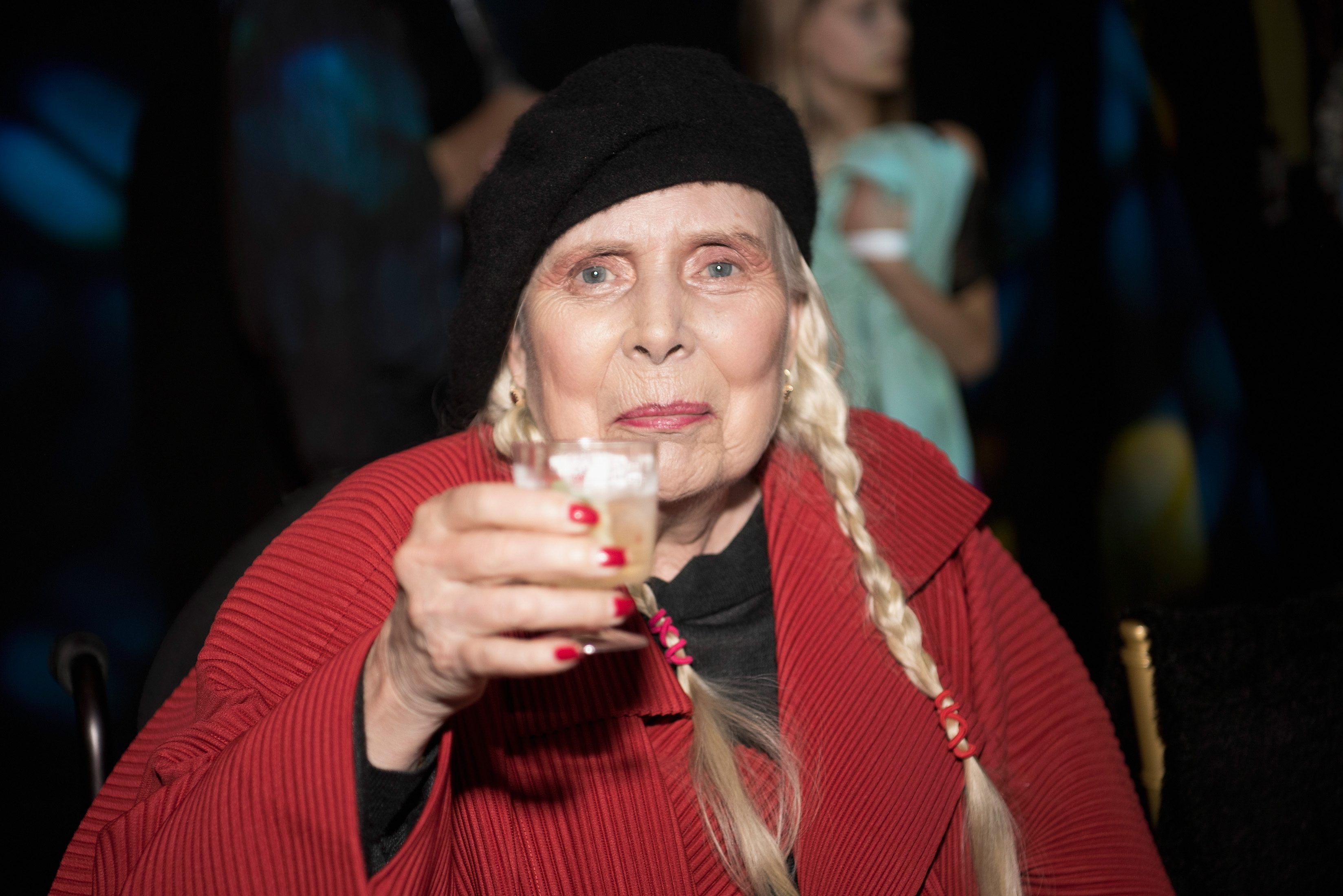 Joni Mitchell at Los Angeles Fashion Week on March 21, 2019 in Los Angeles, California.