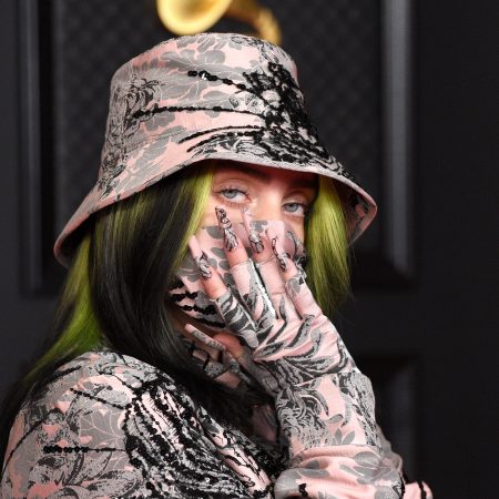 Billie Eilish attends the 63rd Annual GRAMMY Awards at Los Angeles Convention Center on March 14, 2021 in Los Angeles, California.