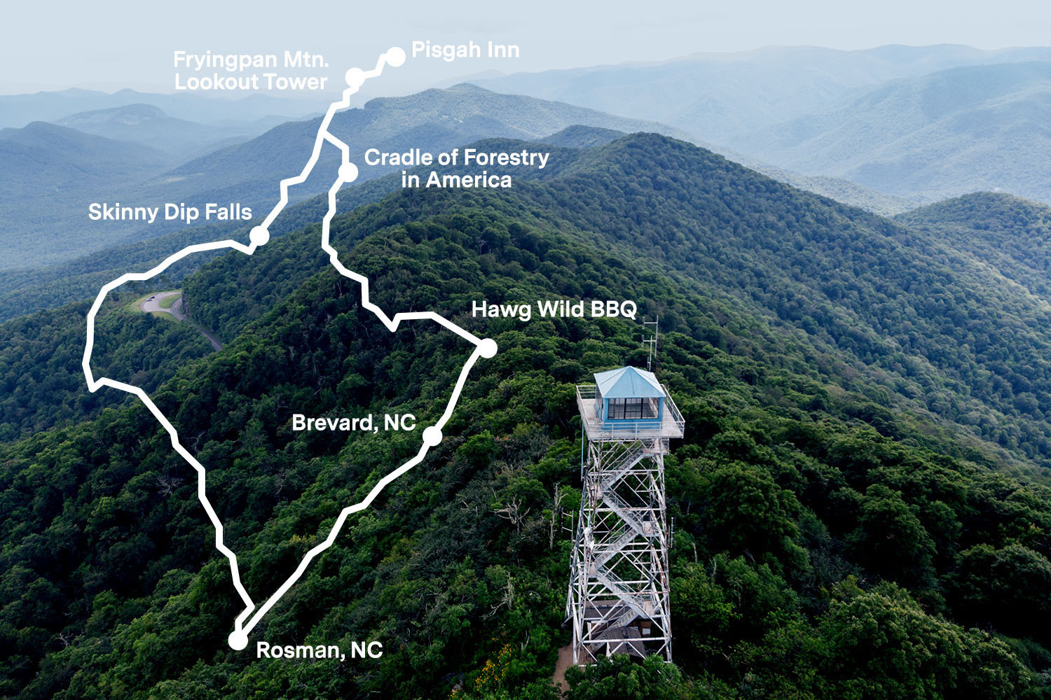 The Best Scenic Drive in North Carolina is US 276 to the Blue Ridge Parkway to NC 215, aka The Blue Ridge Loop