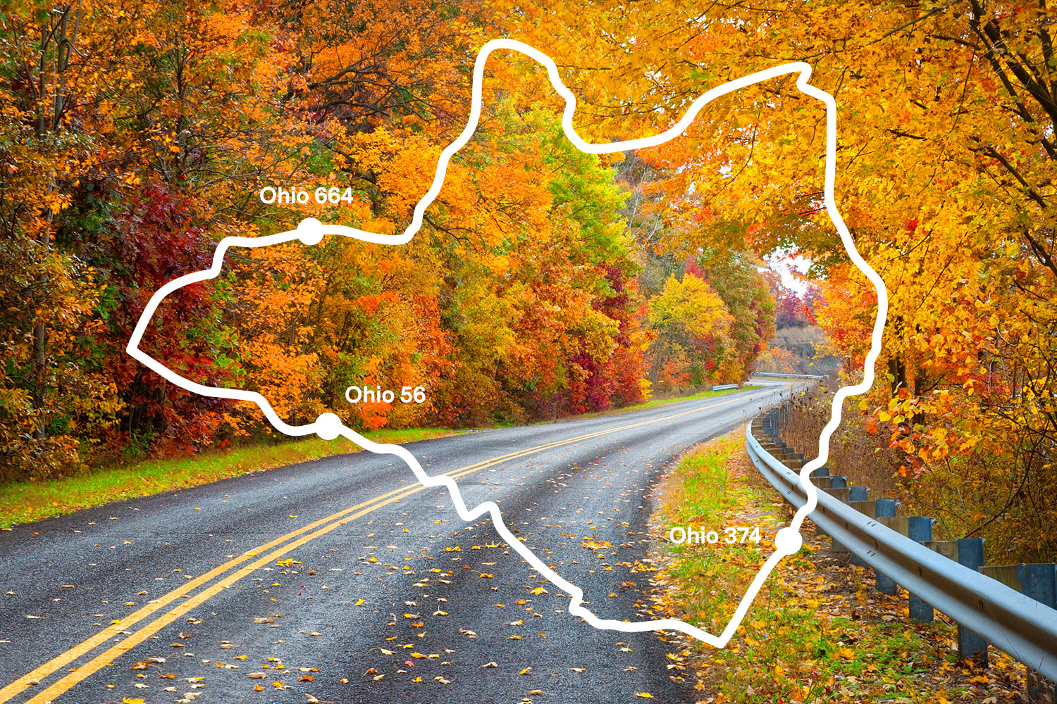 The Best Scenic Drive in the Ohio Valley is OH 664 to 56 to 375, The Hocking Hills Loop