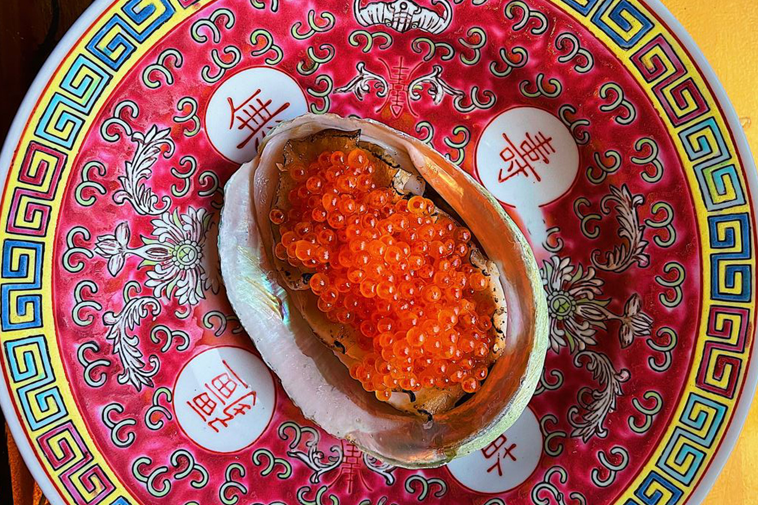 Hong Kong Grilled Abalone with Trout Roe