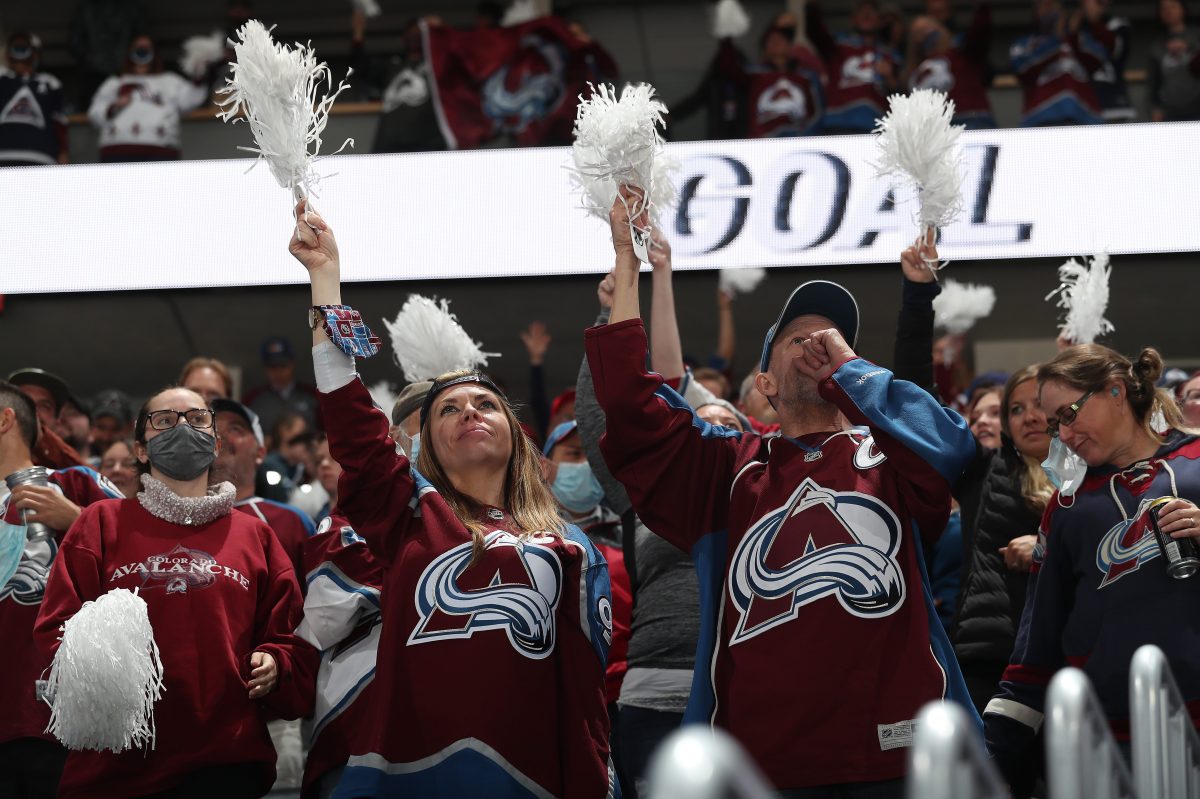 Fans of the Colorado Avalanche