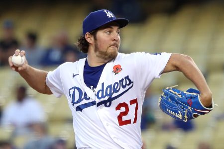 Trevor Bauer of the Los Angeles Dodgers