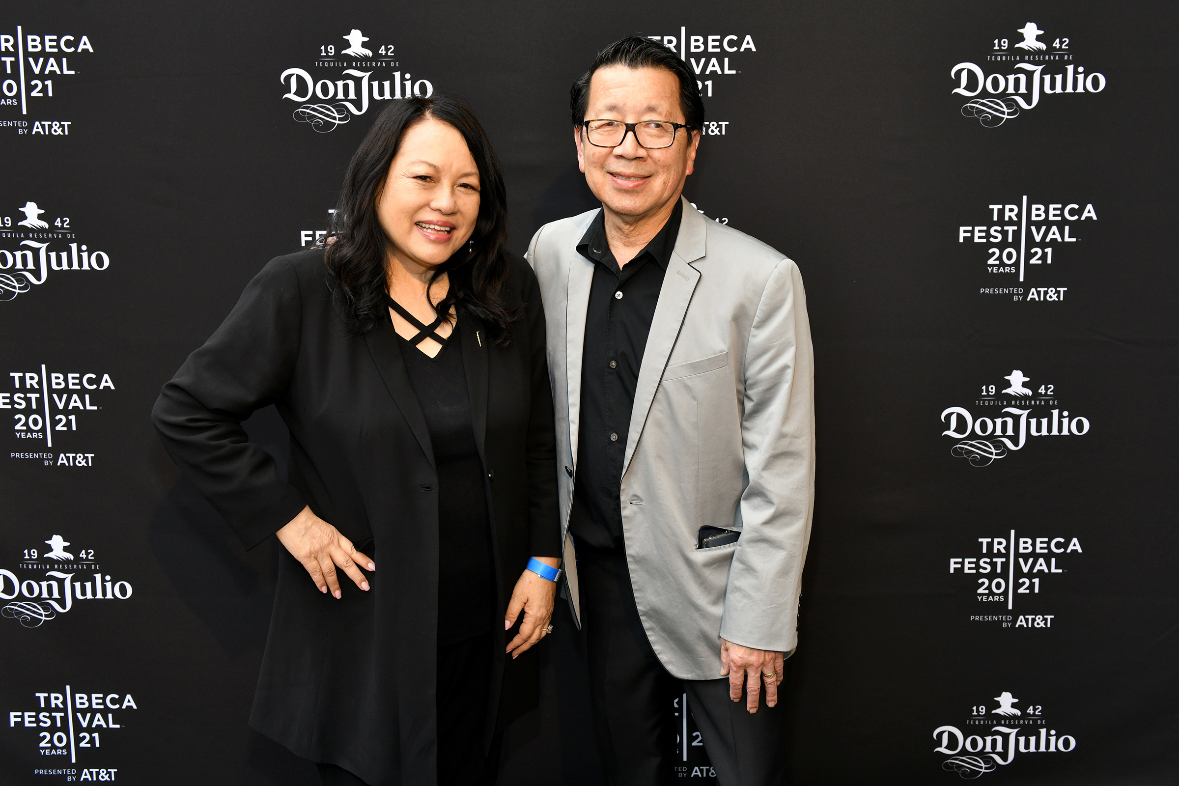 Suzanne Kai and Ben Fong-Torres at the Tribeca Film Festival