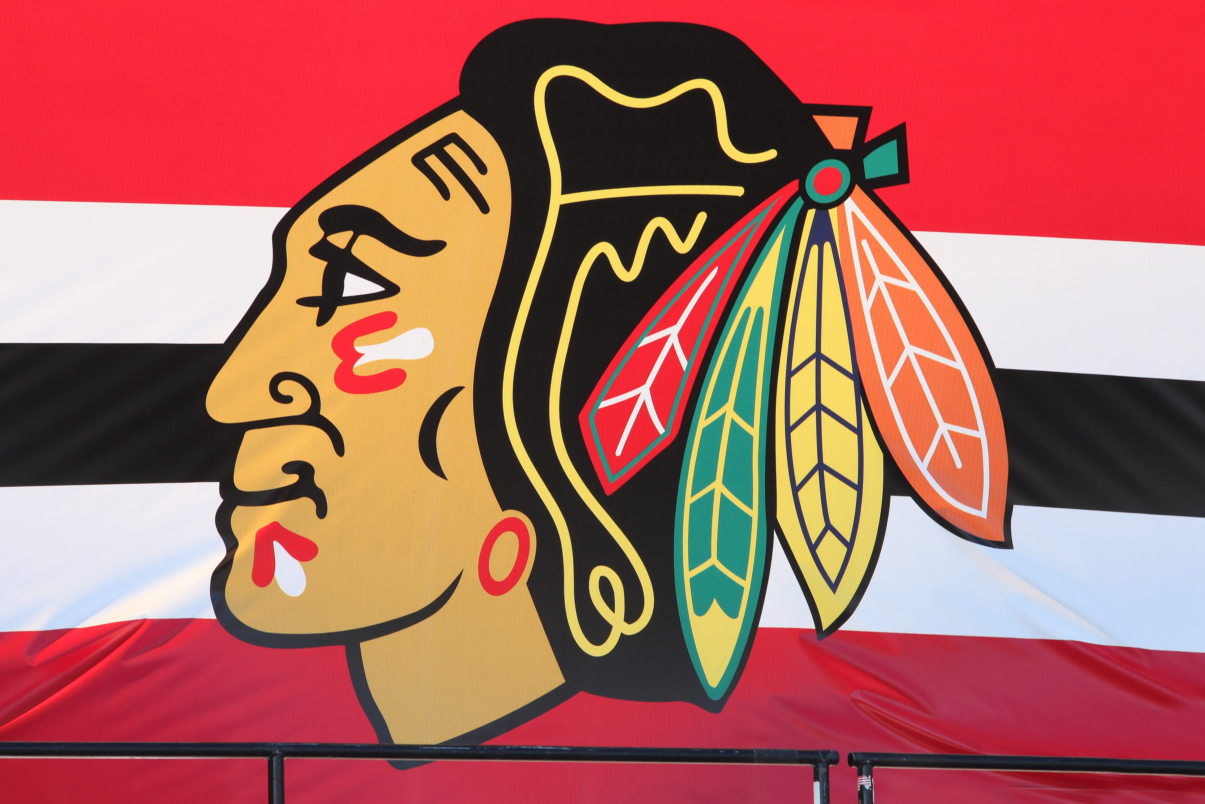 The Chicago Blackhawks logo. Ex-Chicago Blackhawk Files Lawsuit Alleging Sexual Assault by Assistant NHL Coach