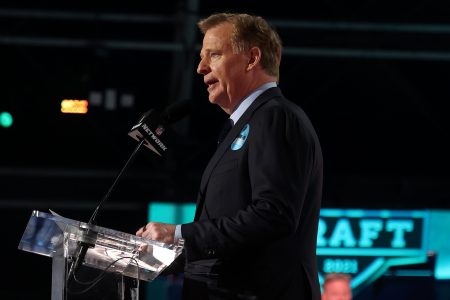 NFL commissioner Roger Goodell at the 2021 NFL Draft