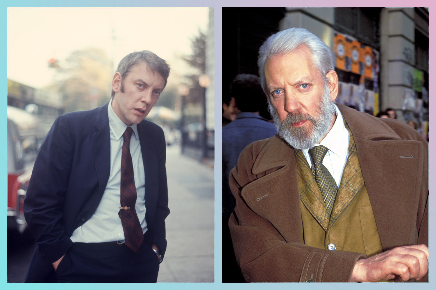 Donald Sutherland has been one of the best dressed men in Hollywood for more than 50 years