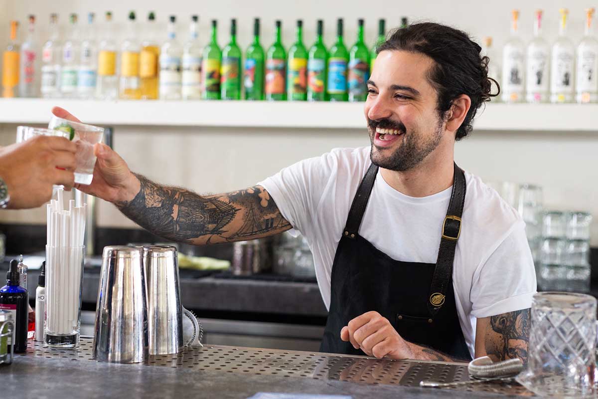 Maxwell Reis — the Beverage Director of Gracias Madre in West Hollywood