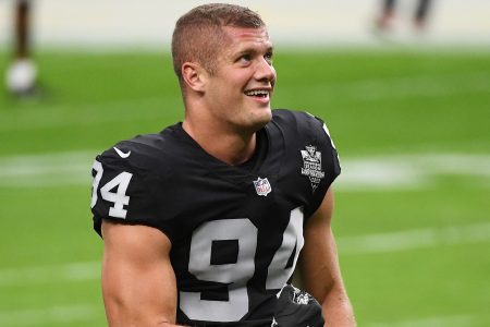 Carl Nassib of the Raiders