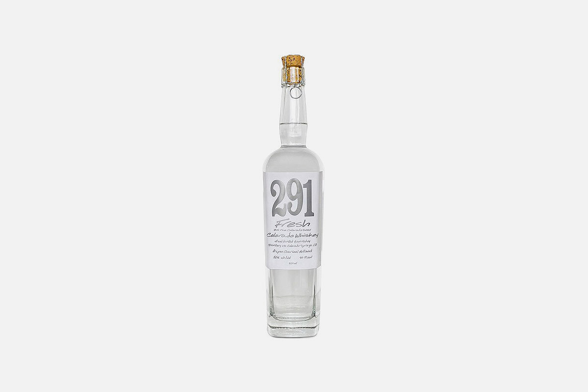 A bottle of 291 Fresh Colorado Whiskey
