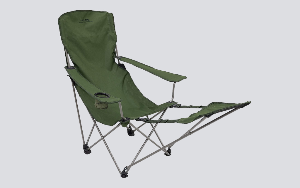 The ALPS Mountaineering Escape Camp Chair is the best camping chair with a footrest
