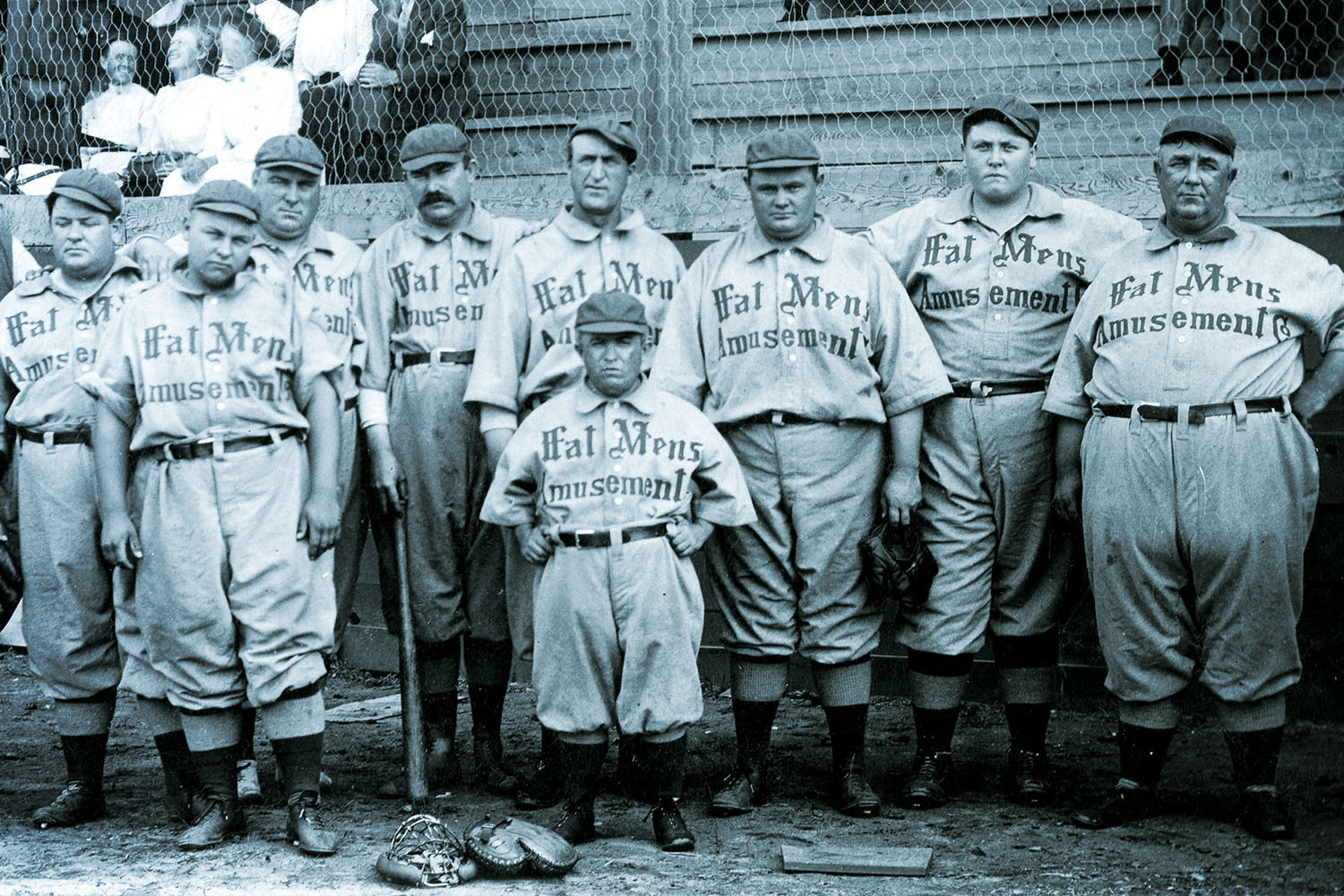 Members of the Fat Man's Baseball Association, circa 1910