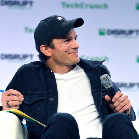 Ashton Kutcher speaks onstage during TechCrunch Disrupt San Francisco 2019 at Moscone Convention Center on October 04, 2019 in San Francisco, California. The actor's hygiene habits have come under scrutiny.