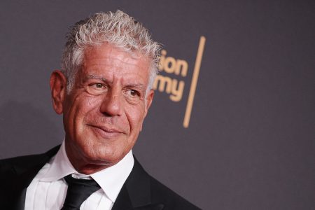Anthony Bourdain attends the 2017 Creative Arts Emmy Awards at Microsoft Theater on September 9, 2017 in Los Angeles. A new documentary on Bourdain includes a controversial staged ending.