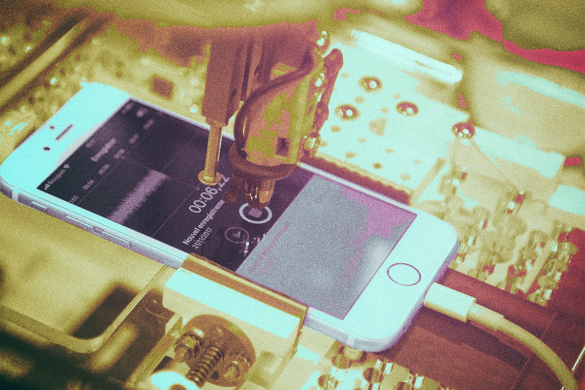 Refurbishing an iPhone. The market for refurbished tech is growing, but the concept is different depending on the seller.