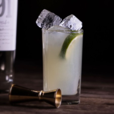 A close-up of the Whiskarita, only the fifth cocktail to grab a trademark,