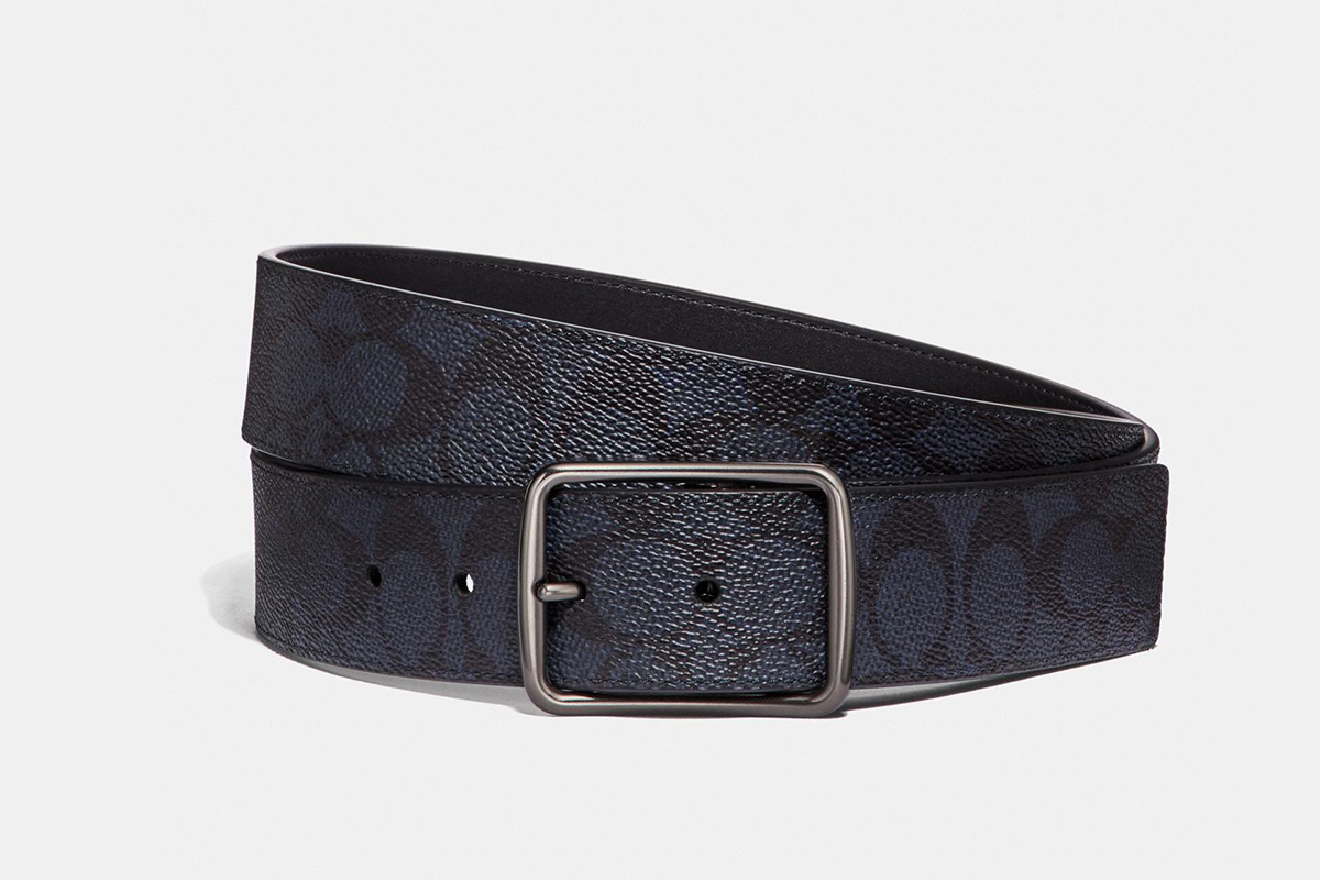 Harness Buckle Cut-To-Size Reversible Belt, 38mm, now on sale at Coach