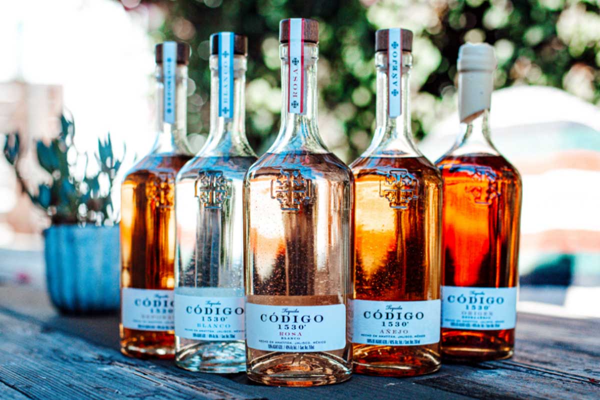 The five expressions of Codigo 1530 tequila
