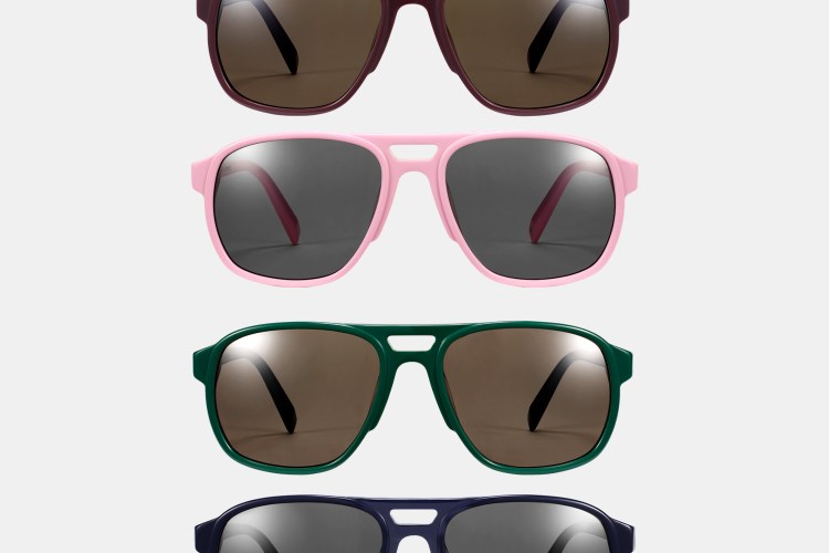Warby Parker x Entireworld Hatcher Sunglasses in Oxblood Warby Parker x Entireworld Sunglasses Collab 2021 main image 3