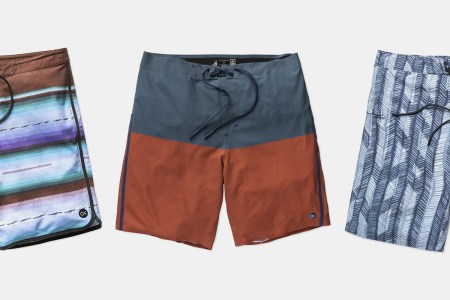 Three different pairs of swim trunks from Outerknown. Kelly Slater's surf brand is throwing a summer sale where they're heavily discounted.