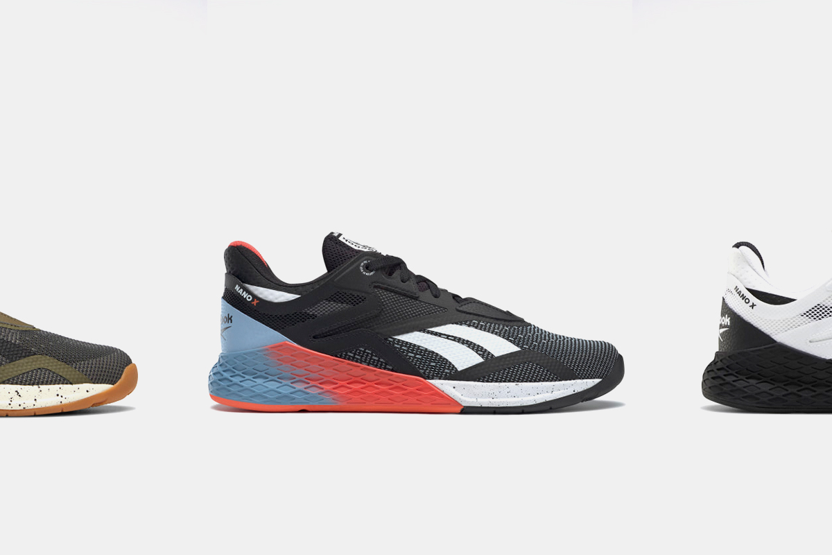 Reebok Nano X lifting shoes in three different colors. The training sneakers are at one of the lowest prices we've ever seen.