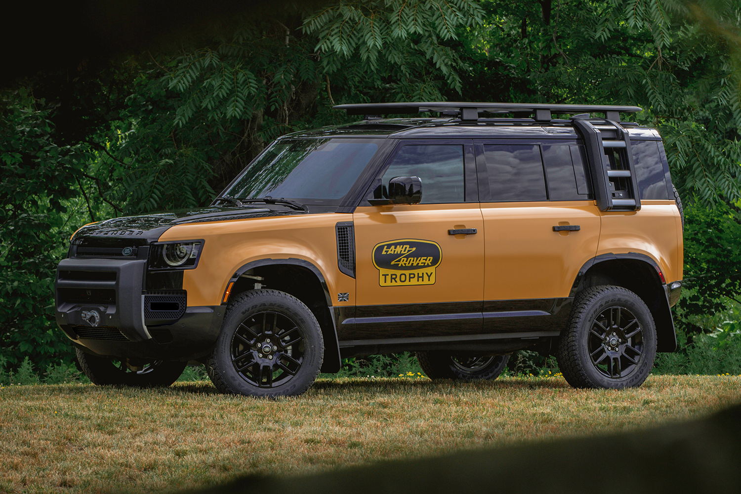 The new 2022 Land Rover Defender Trophy Edition, a limited-edition SUV that comes with entry into the off-road Trophy Competition