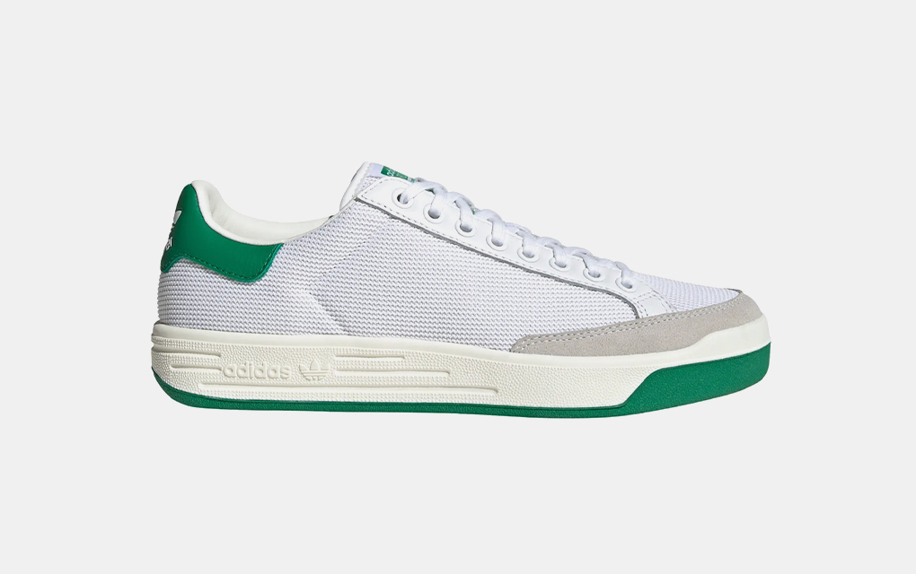Adidas Rod Laver Vintage Sneaker in Green and White