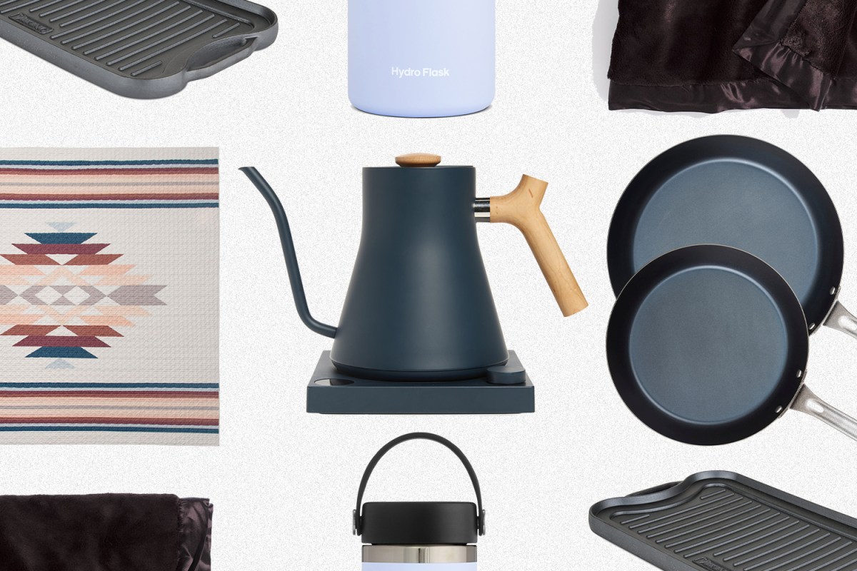 A Pendleton quilt, Fellow Stagg electric kettle, carbon steel pans from Viking and other home and kitchen items that are discounted during the Nordstrom Anniversary Sale of 2021