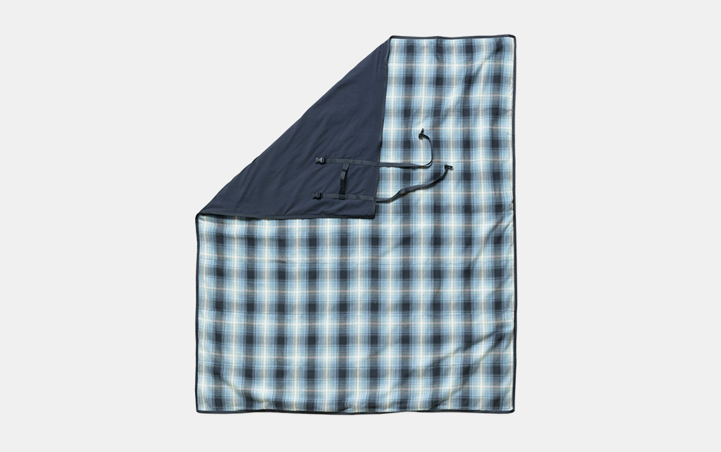 Outerknown Blanket Shirt Blanket in Blue Plaid