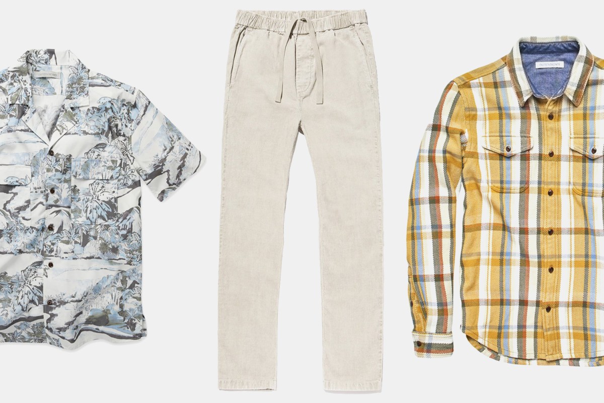 Outerknown short-sleeve shirts, corduroy pants and blanket shirts. That's just some of the menswear included in the brand's big Summer Sale.