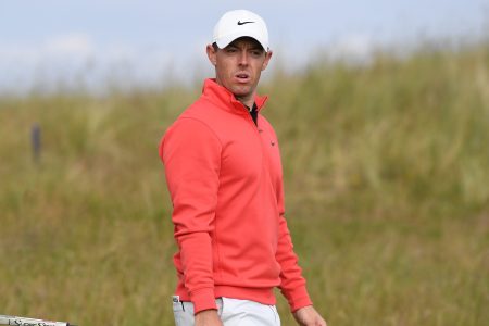 Rory McIlroy at the Abrdn Scottish Open. A misbehaving golf fan was banished from the event.