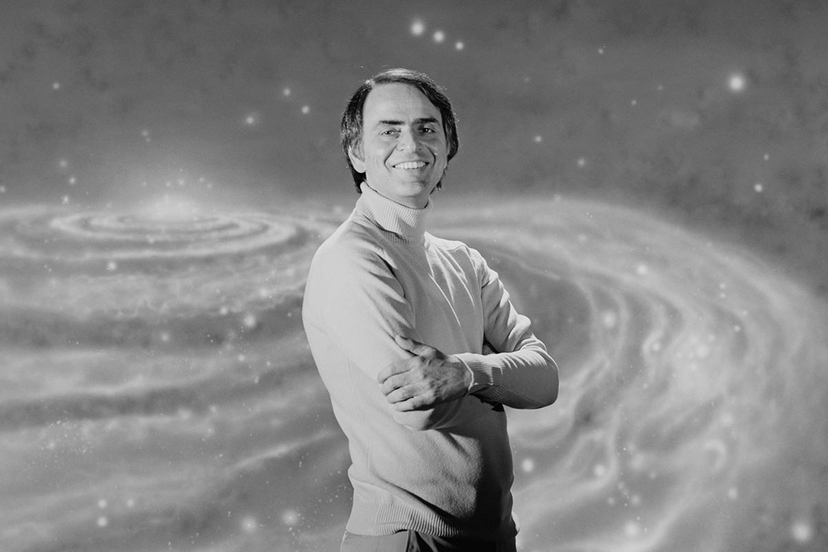 Astronomer Carl Sagan in 1981. Sagan had critiqued sci-fi films like "Star Wars" for not being scientific