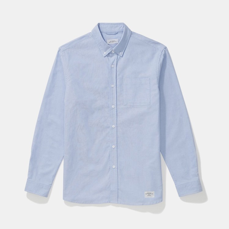 A blue Oxford shirt from Saturdays NYC. The menswear staple is 40% off during the brand's Summer Sale.