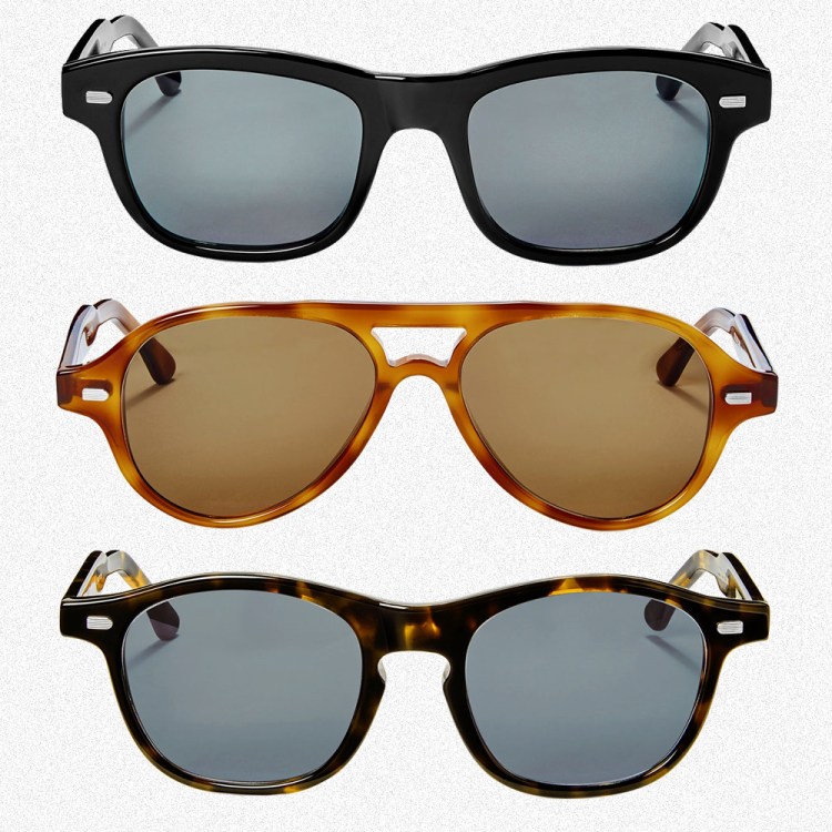 Shinola's first original sunglasses, including the Mackinac, Rambler and Bixby in black, Havana and Dark Havana
