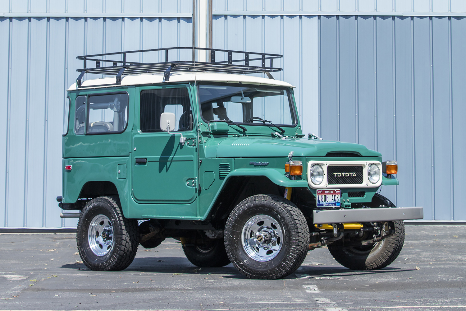 The 1980 Toyota FJ40 Land Cruiser owned by Tom Hanks. It will sell this August at the Bonhams Quail Lodge Auction at Monterey Car Week.