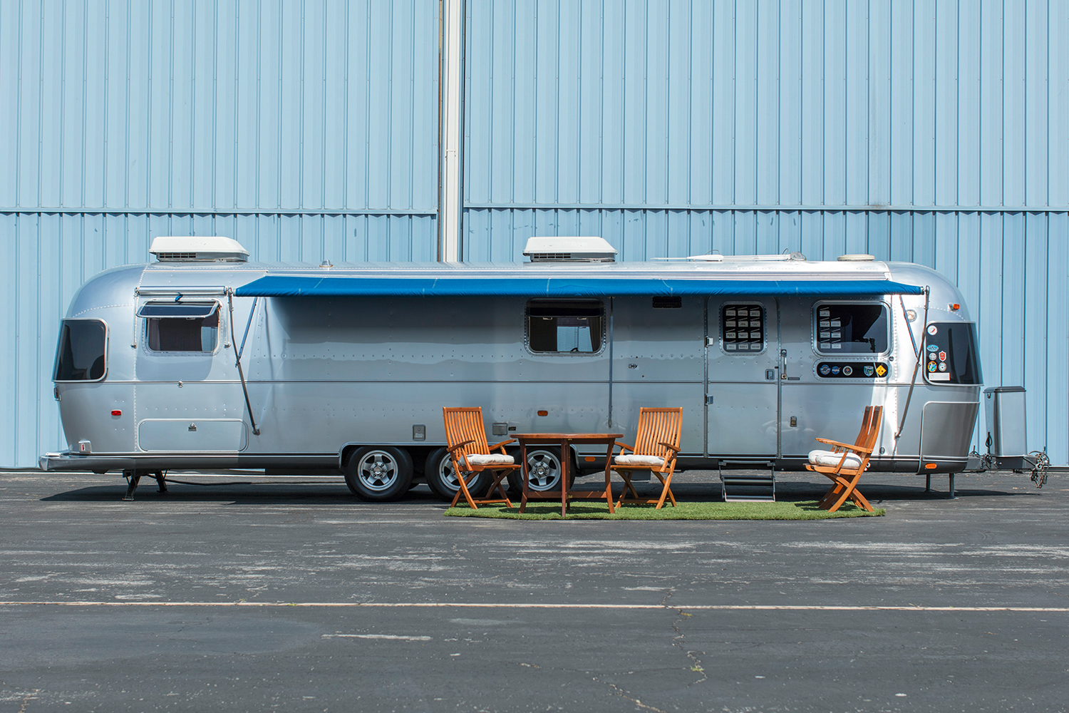 A 1992 Airstream Model 34 Limited Excella Travel Trailer owned by Tom Hanks. It's set to sell at the Bonhams Quail Lodge Auction as part of Monterey Car Week.