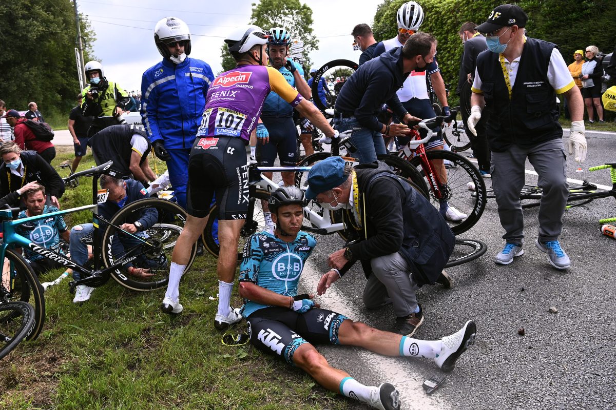French Fan Who Caused Tour De France Crash Arrested Won t Be Sued French Fan Who Caused Tour De France Crash Arrested Won t Be Sued