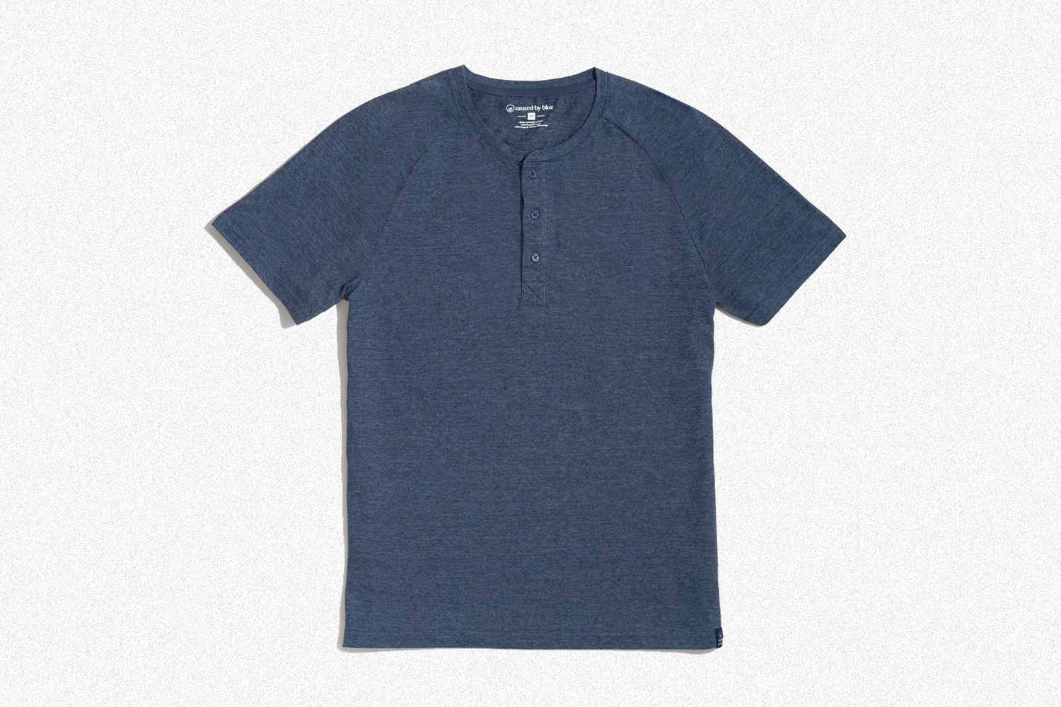 The EcoKnit Henley T-Shirt from United by Blue in blue
