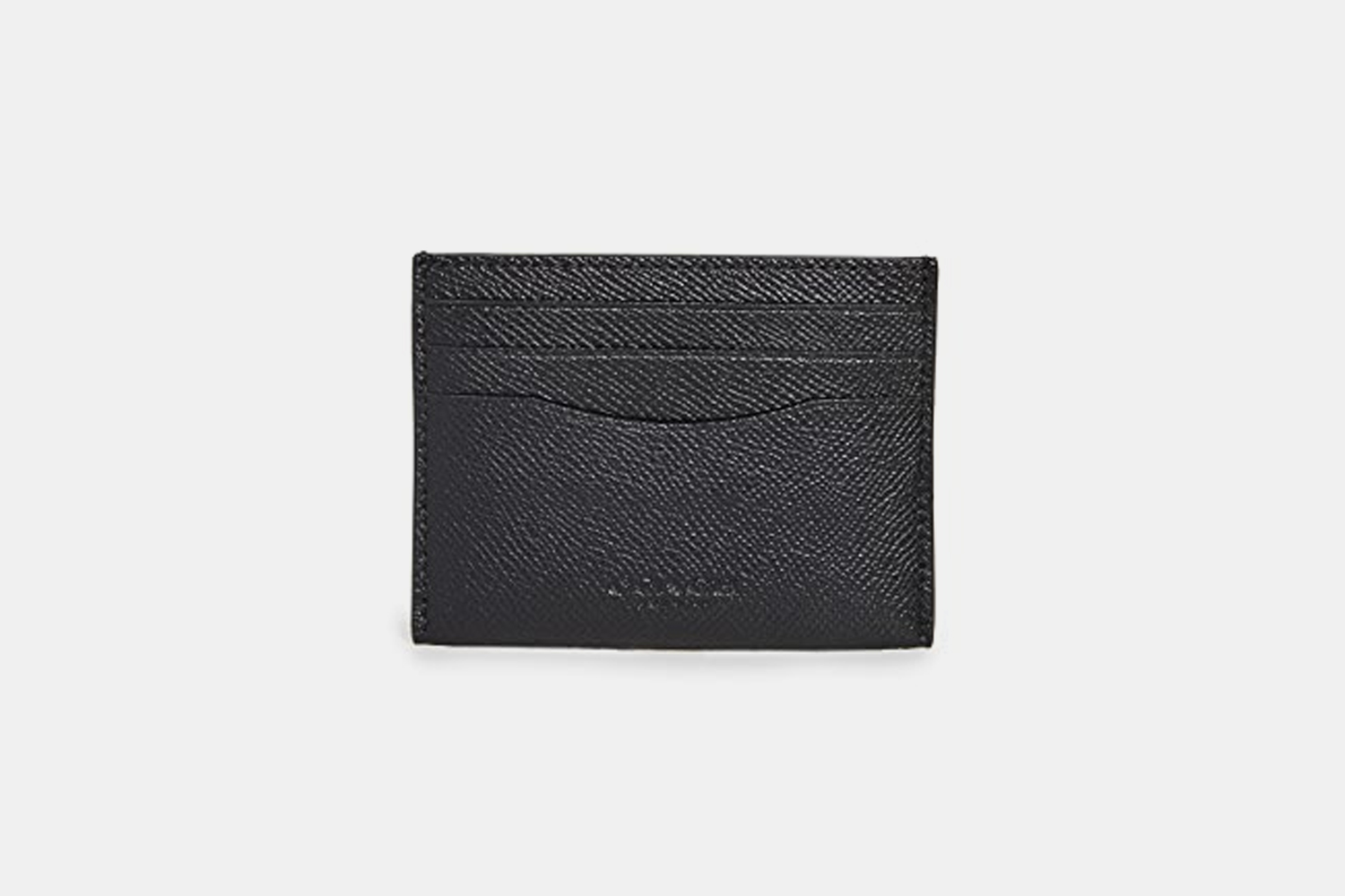 Flat Card Case in Cross Grain Leather