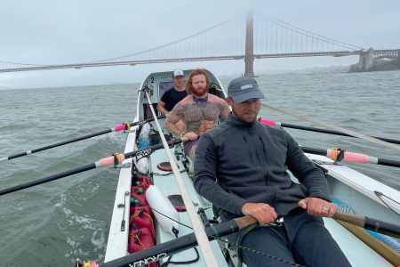 Jason Caldwell and his Latitude 35 racing team set a new World Record for fastest unaided, unassisted row across the Pacific Ocean.