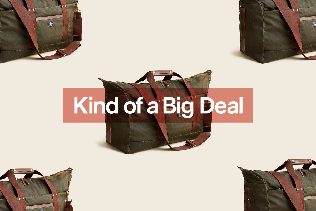 Save 30% on This Waxed-Canvas Duffel From J.Crew